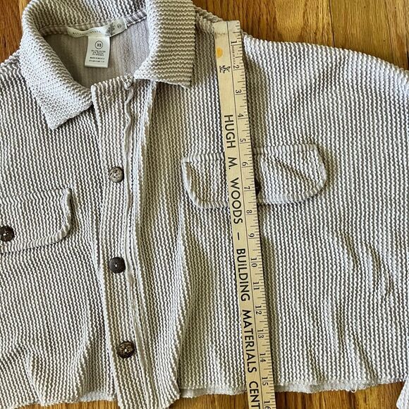 Altar’d State Ribbed Cream Cropped Sweater - Picture 5 of 6